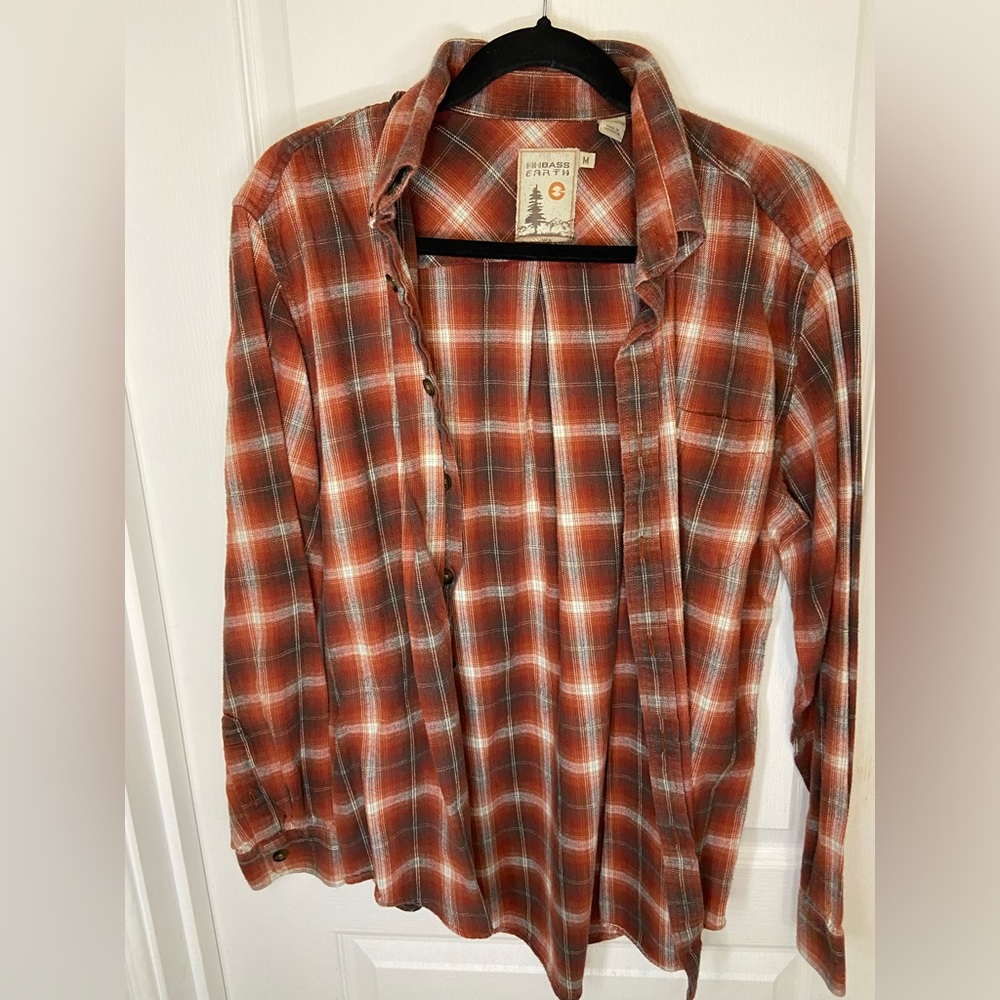 Bass Orange and White Casual Jacket